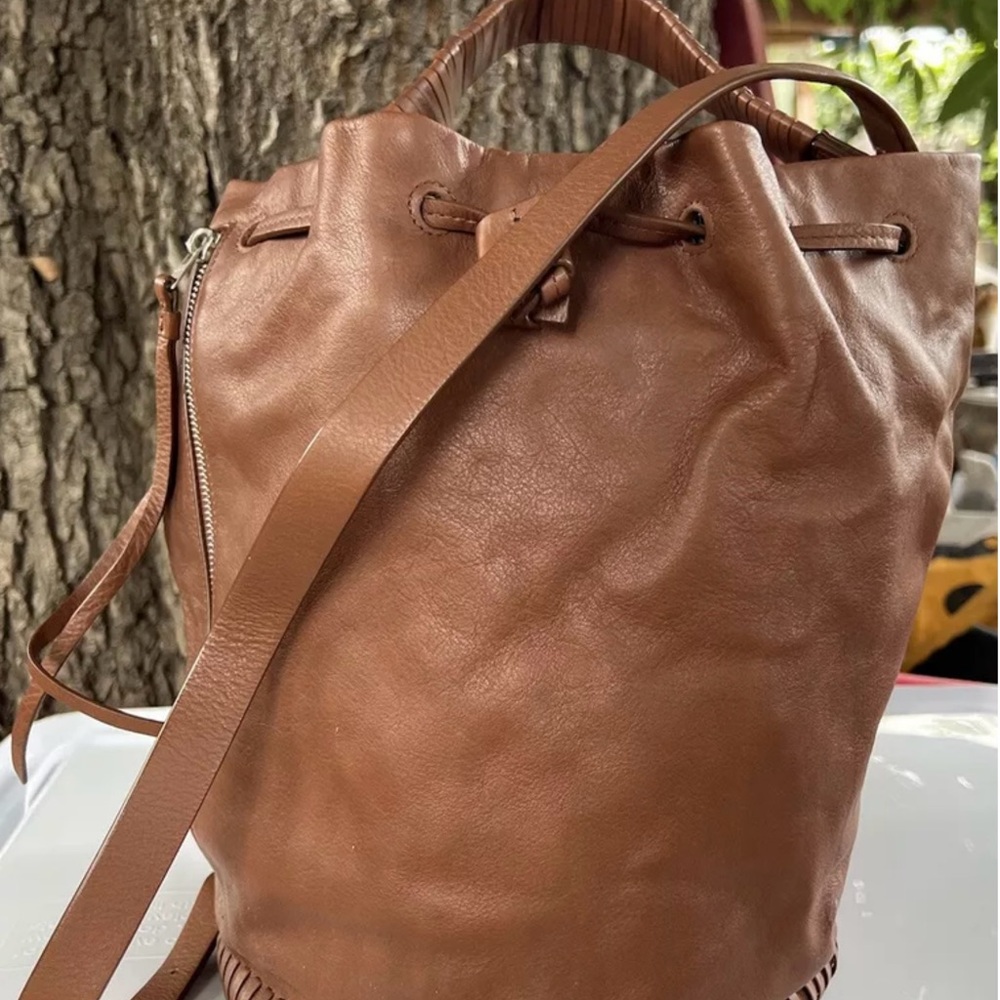 ALLSAINTS Black Leather CLUB Bucket Bag Original Sample Bag